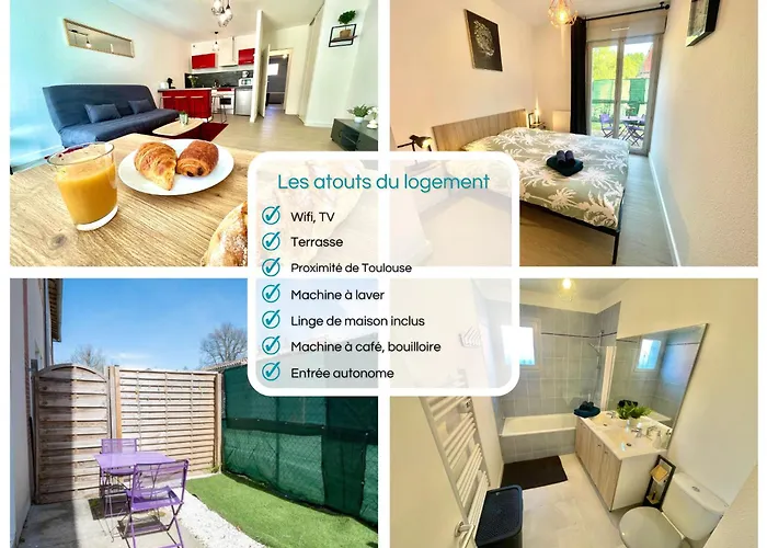 Le Rubis  Terrasse - Wifi - Entrée Autonome Lacroix-Falgarde